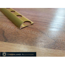 Alumínio Round Floor Revestimento para Cerimic Tile com Anodizado Gold